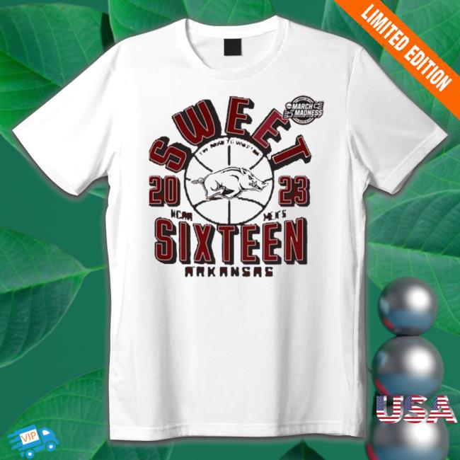 Sweet Sixteen 2023 Arkansas Razorbacks Ncaa Men’s Basketball Shirt