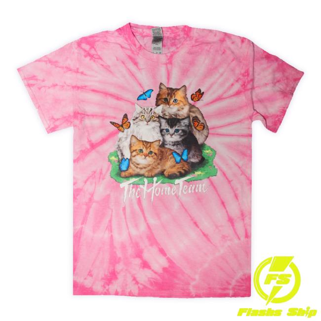 Official The Home Team Merch Tie Dye Kitty Hoodie