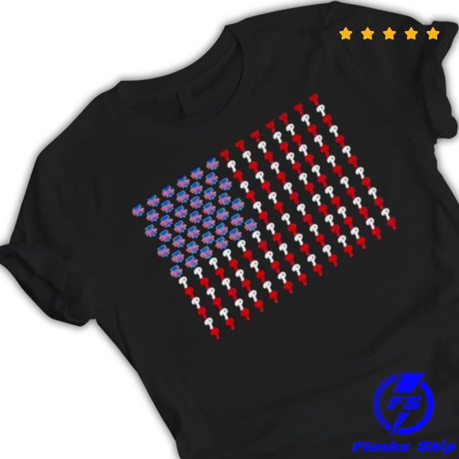 Philadelphia Sports Teams Usa Flag Logo Shirt