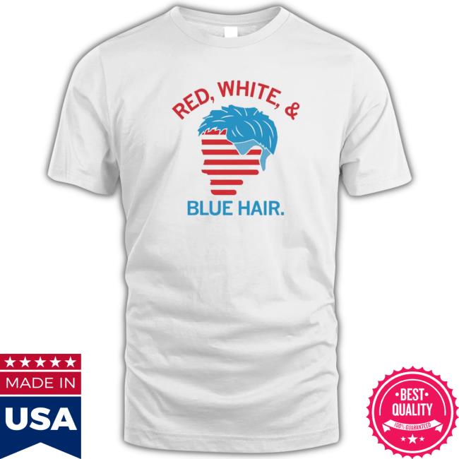 Red White & Blue Hair Raygun Shirt