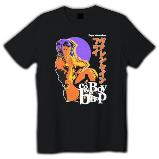 Vintage Faye Valentine Cowboy Bebop Poster Tee