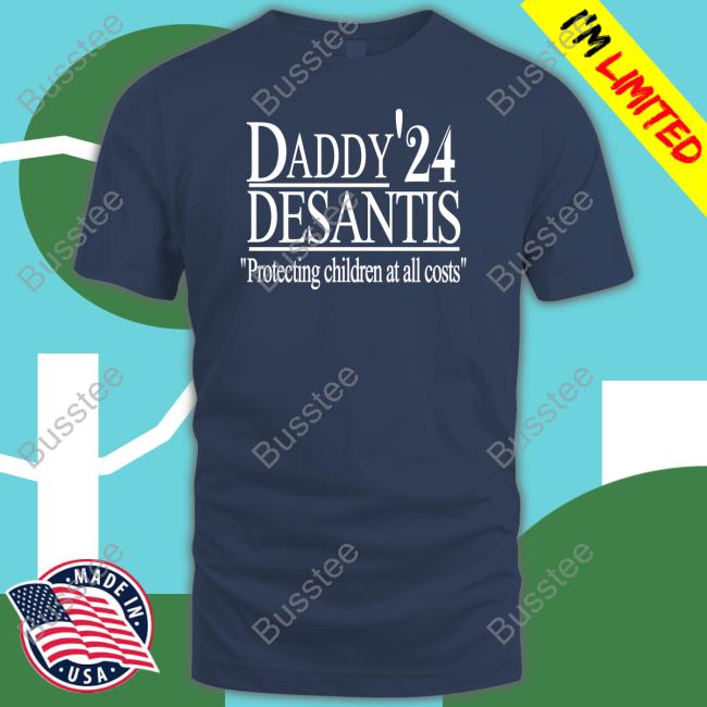 Irishpeachdesigns Daddy'24 Desantis Protecting Children At All Costs Shirt