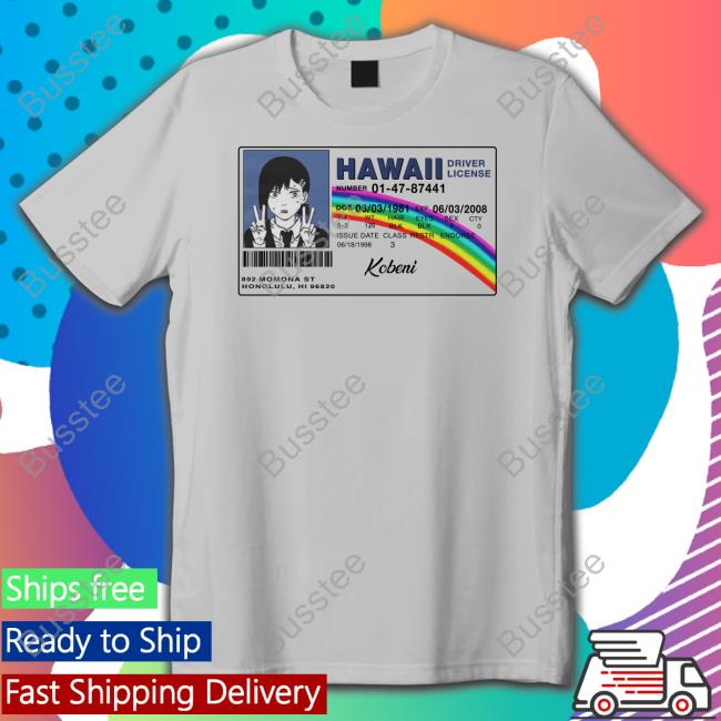 Hawaii License Kobeni Long Sleeve T Shirt