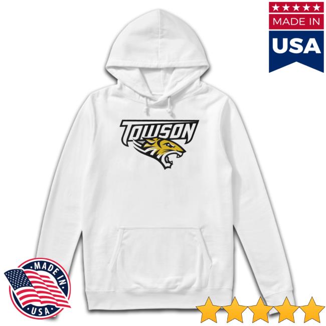 Towson Tigers New Logo Art Crewneck Sweatshirt Towson Tigers New Logo Art Tee Shirt