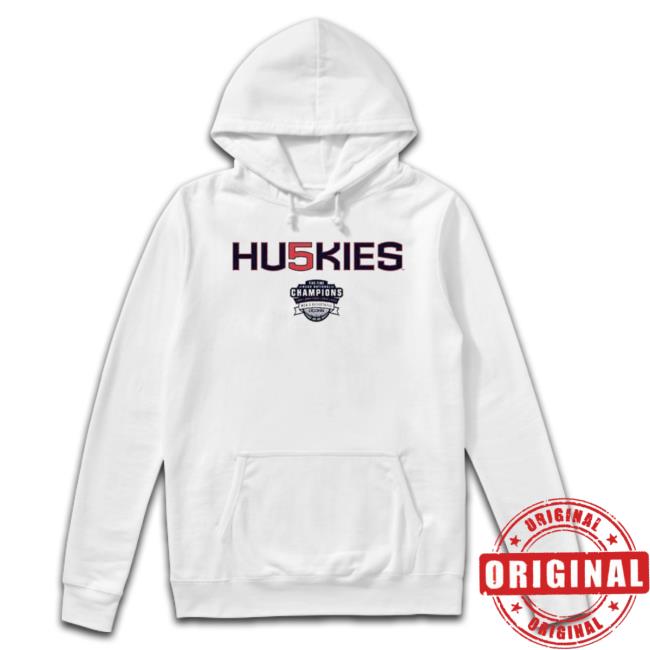 Uconn Huskies Huskies Five-Time National Champions Shirt