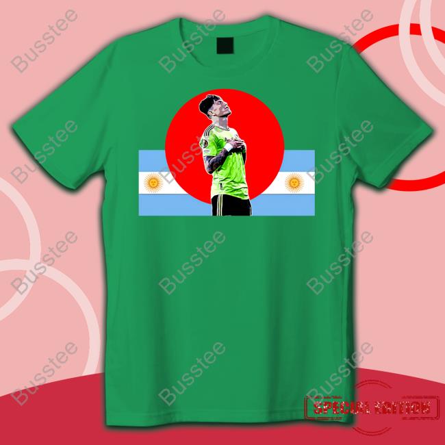 Garnacho Argentina Long Sleeve T Shirt Red Manc Designs Merch