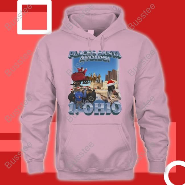 Swag Stimulus Merch Places Santa Avoids 1 Ohio Tee Shirt Santa Avoids Ohio
