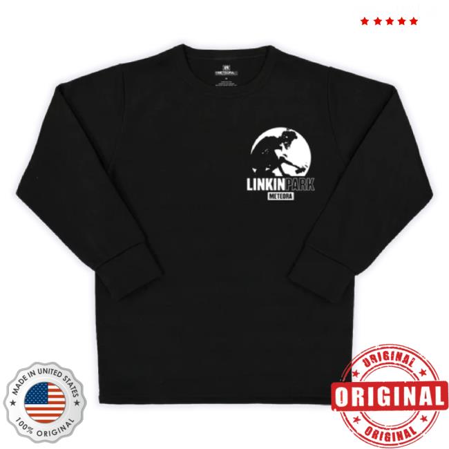 Official Linkin Park Merch Store Meteora Stencil Black Tee Thermal Linkin Park Shop