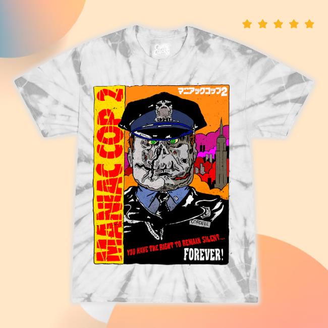 Trending Maniac Cop 2: Cult Classic - Hoodie Sweatshirt (Silver Tie Dye)