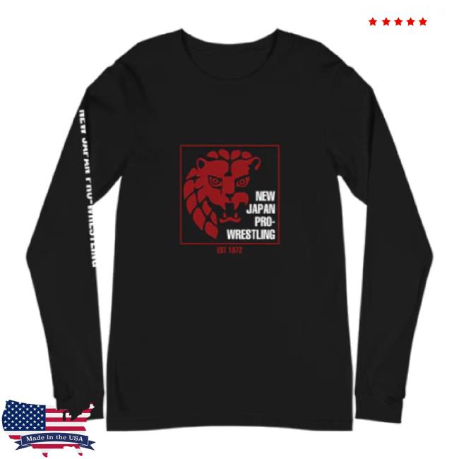 Original Tokon Shop Global Merch Store Lion Mark Square Tee (Black) Njpw1972 Shop
