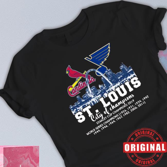 Official St. Louis City Of Champions St Louis Cardinals And St. Louis Blues 2022 Hoodie