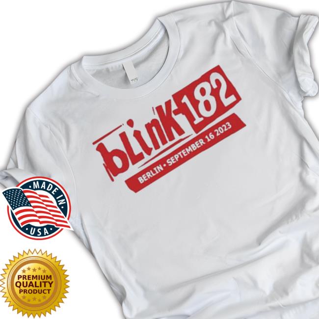 Blink-182 September 16, 2023 Berlin Event T Shirt