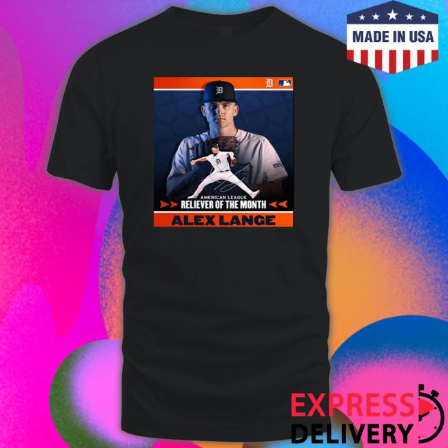 Congratulations To Alex Lange Is Al Reliever Of The Month For May Vintage Crewneck Sweatshirt