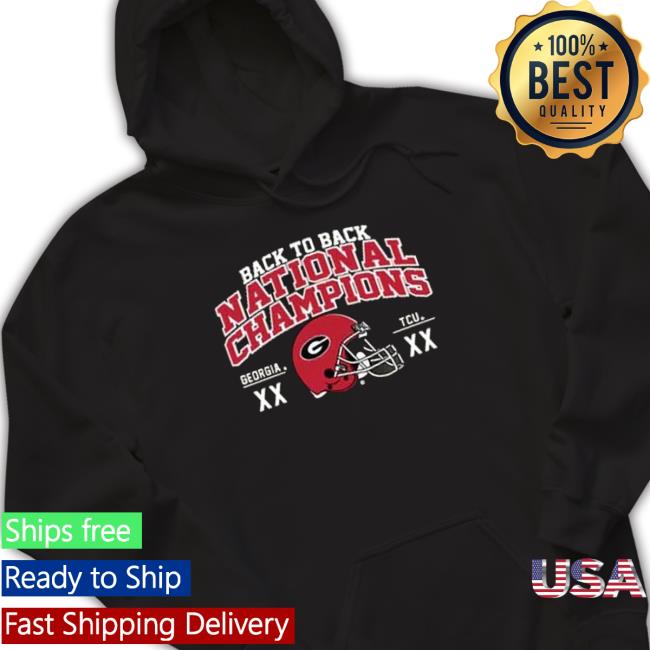 Georgia Bulldogs Back To Back National Champions Score shirt