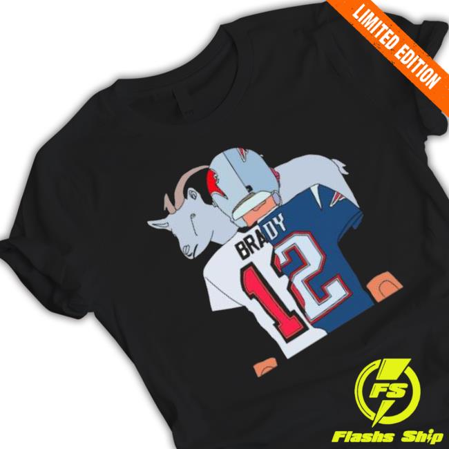 Official Tom Brady Goat Split Patriots Buccaneers 2023 Hooded Sweatshirt