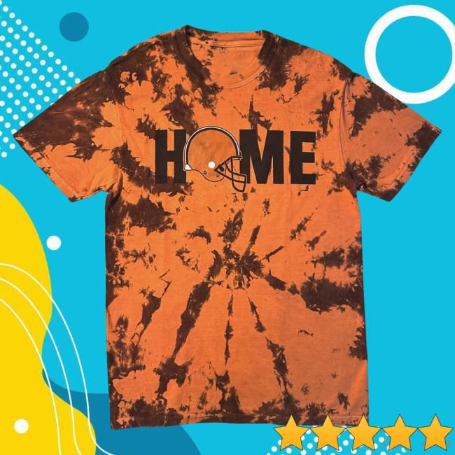 Ohio Clothing Merch Apparel Cleveland Indians Guardians Home Tie Dye Crew neck Orange Brown Tie-Dye Ohioclothing
