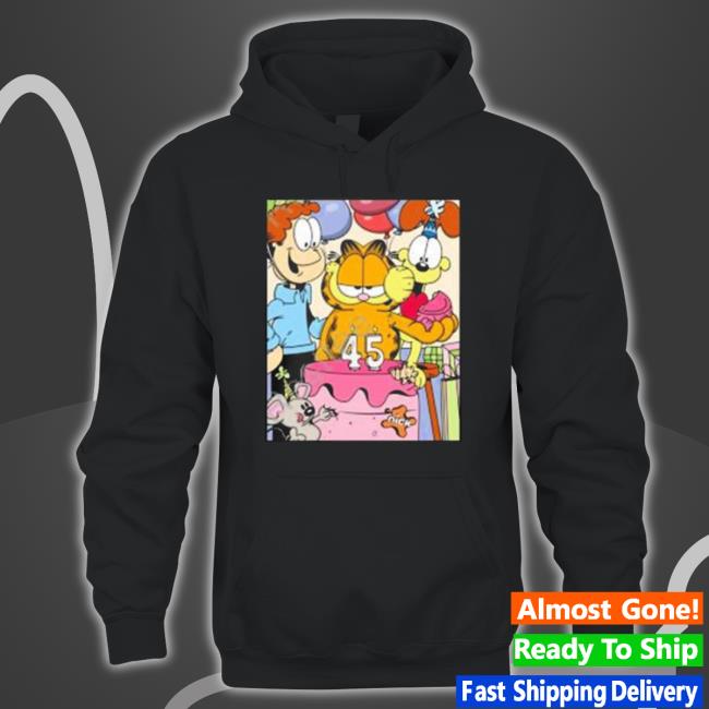 Garfield Happy Birthday 45 Old shirt