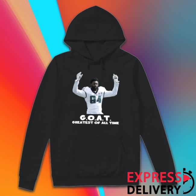 Official Josh Sweat Greatest Of All Time Goat Philadelphia Football Tee