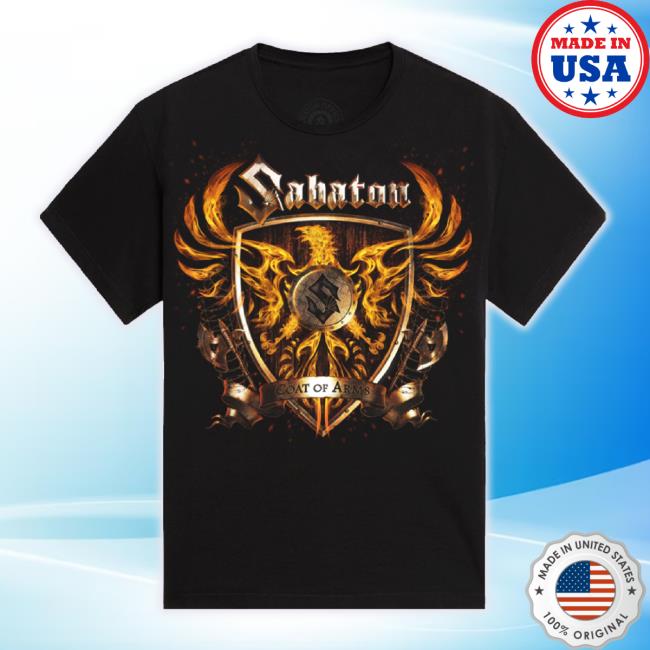 Official Sabaton Store Merch Coat Of Arms Sweatshirt Smoke Sabaton Apparel Clothing Shop