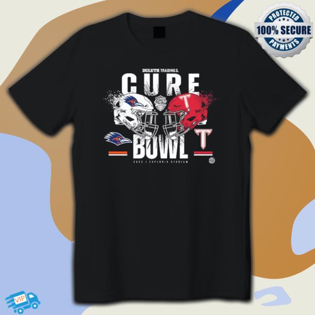 Troy Trojans Vs Utsa Roadrunners 2022 Duluth Trading Cure Bowl T-Shirt