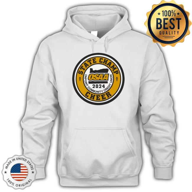 Trending 2024 Osaa State Cheerleader Champions Gold Letterman Pacth Hoodie