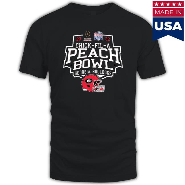 Georgia Bulldogs Chick-Fil-A Peach Bowl 2022 Playoff Semifinal T-Shirt