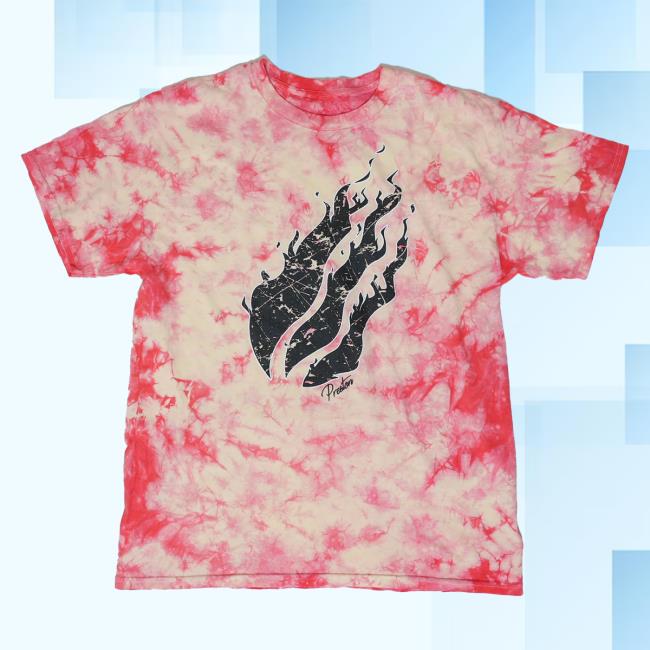 Official Prestonplayz Merch Store Shop Crystal Coral Tie-Dye September Tee Shirt Of The Month Tie Dye Firemerch