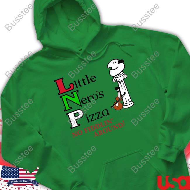 Tj Watt Wearing Little Nero's Pizza Shirt Tj Watt Wearing Little Nero's Pizza Long Sleeve Tee