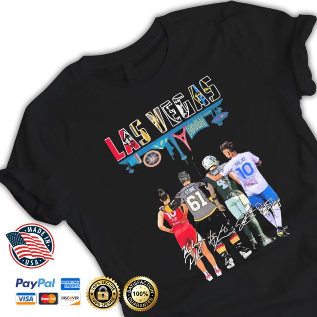 Las Vegas Skyline Sports Team Players Signatures Crewneck Sweatshirt