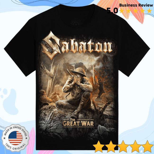 Official Sabaton Merch Store Sabaton The Great War Tees Sabaton Shop