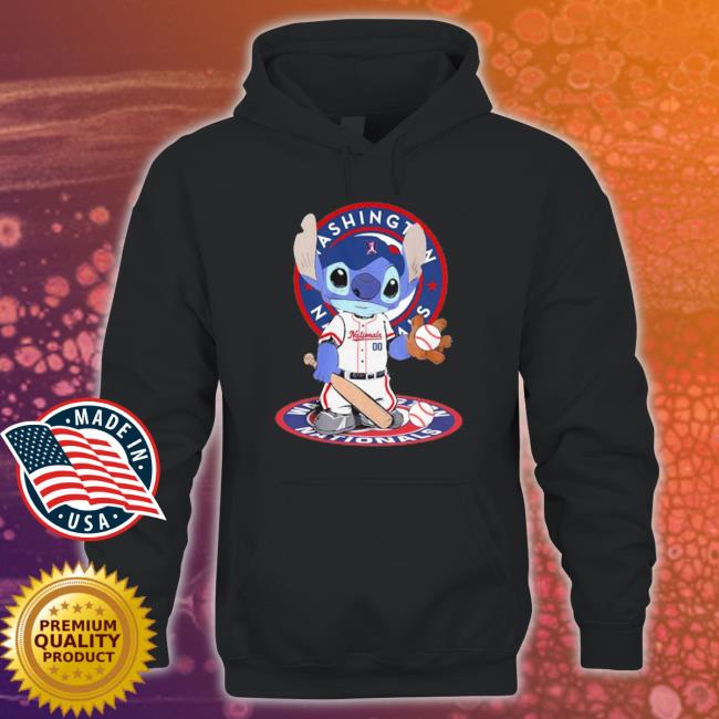 Official Stitch Baseball Washington Nationals Logo Shirt