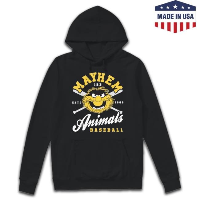 Mayhem Estd 1969 Animals Baseball Hoodie