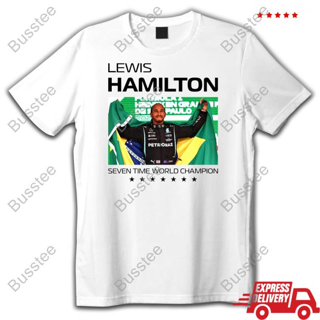 Lewis Hamilton Seven Times World Champion New Shirt