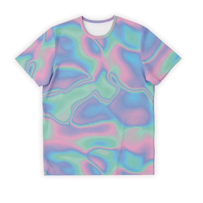 Abstract Holographic Colorful Iridescence Funny