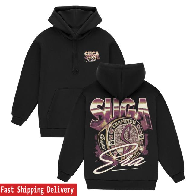 Official The Suga Merch Shop Suga Era Ring Black Long Sleeve T Shirt Sugashop Store
