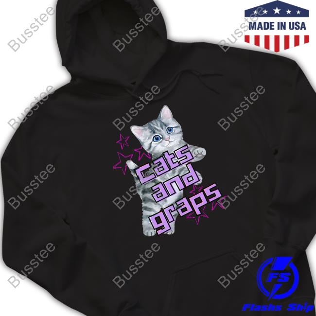 Russell Trash Cats And Graps Hooded Sweatshirt
