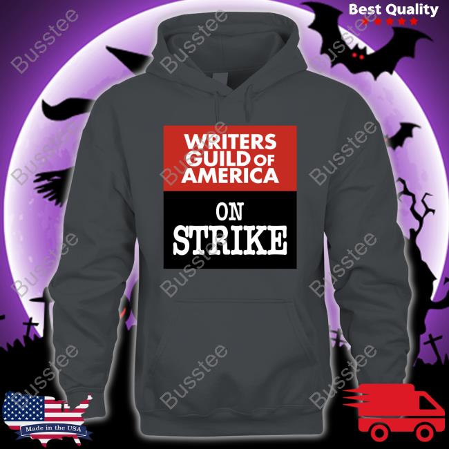 Writers Guild Of America On Strike Sweatshirt Adam Conover Writers Guild Of America On Strike Long Sleeve