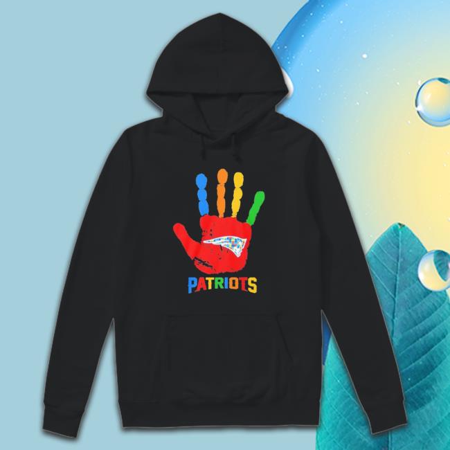 New England Patriots Hand Autism 2023 shirt, hoodie, tank top, sweater and long sleeve t-shirt New England Patriots Hand Autism 2023 Shirt