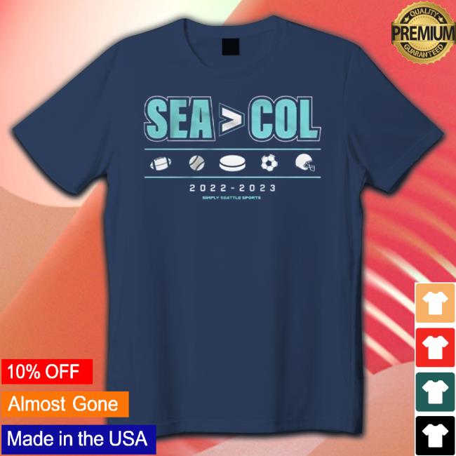 Simply Seattle Seattle Hockey Sea Col Shirt
