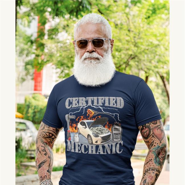 Hard Shirts Store Certified Mechanic Shirt