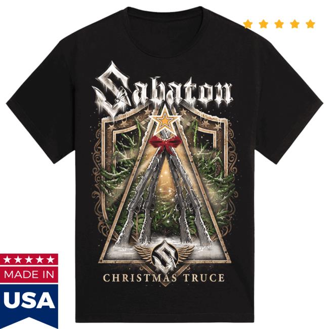 Official Sabaton Merch Store Sabaton Christmas Truce: Rifle Tree Shirt New Sabaton Shop