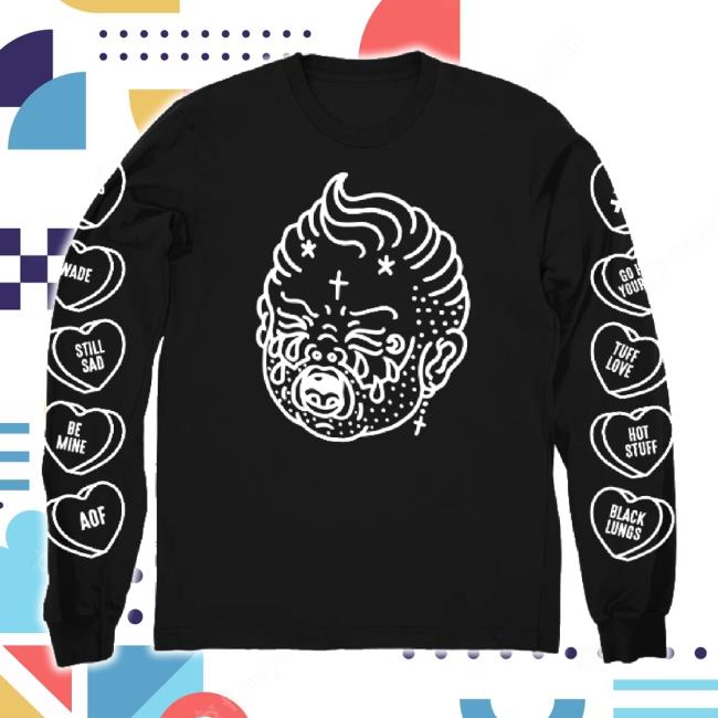 Original Dine Alone Store Merch Wade Macneil Black Crybaby Hoodie Sweatshirt Dinealonestore Shop