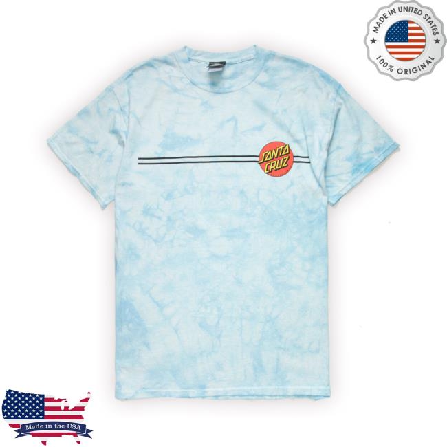 Santa Cruz Blue Tie Dye Long Sleeve T Shirt
