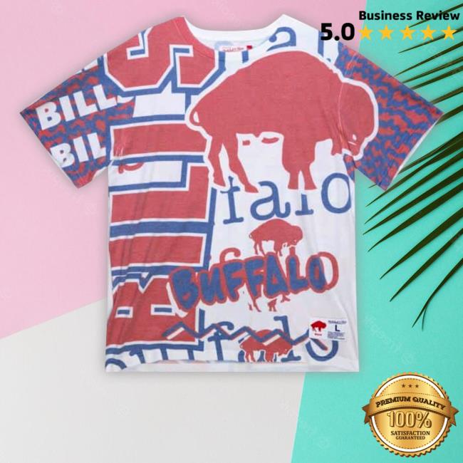 Jumbotron 2.0 Sublimated Ss Buffalo Bills Tee Mitchellandness