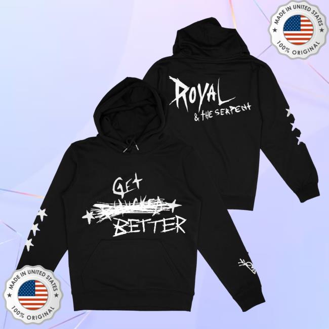 Official Royal & the Serpent Merch Store Royalandtheserpent Rats Get Better Popover Sweatshirt
