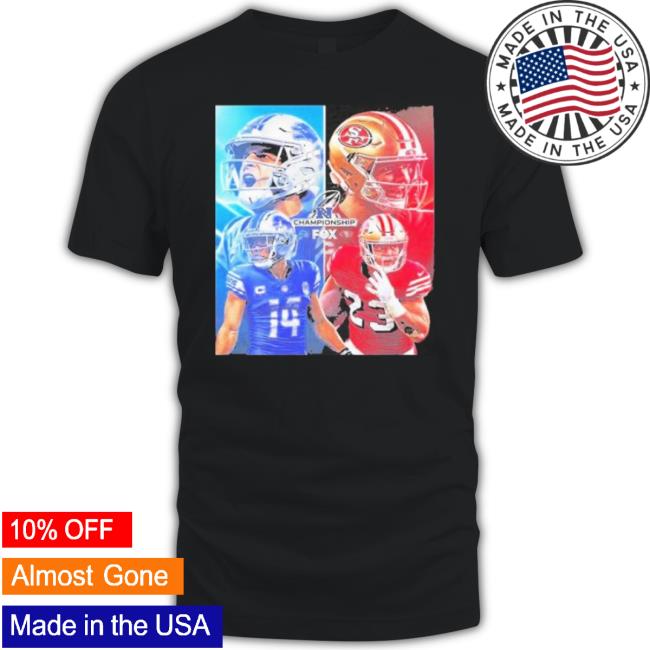 Trending Official Poster The Nfc Championship Matchup Is Set Detroit Lions Vs San Francisco 49Ers On Fox Long Sleeve Tee