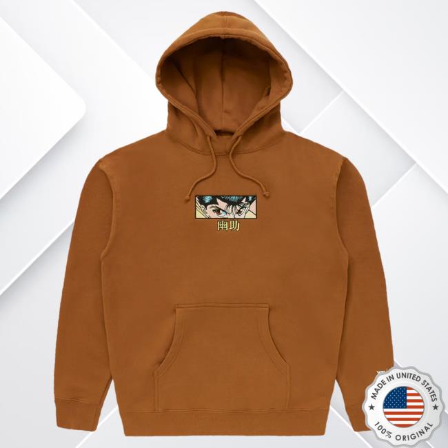 Official Hypland Clothing Merch Store Hypland Yyh Yusuke Eyes Sweater (Brown)