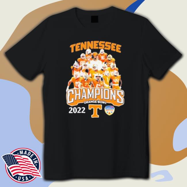 Tennessee Volunteers Champions Orange Bowl 2022 Shirts
