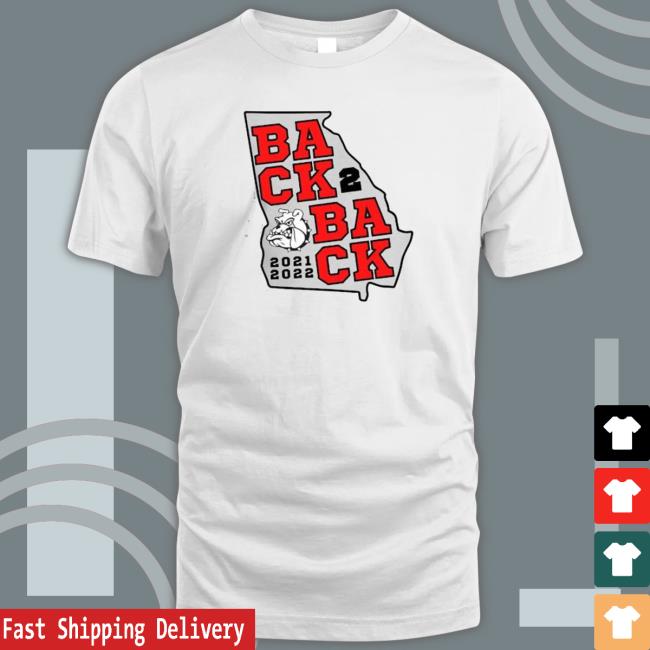 Back 2 Back 2021-2022 Georgia Bulldogs Shirt