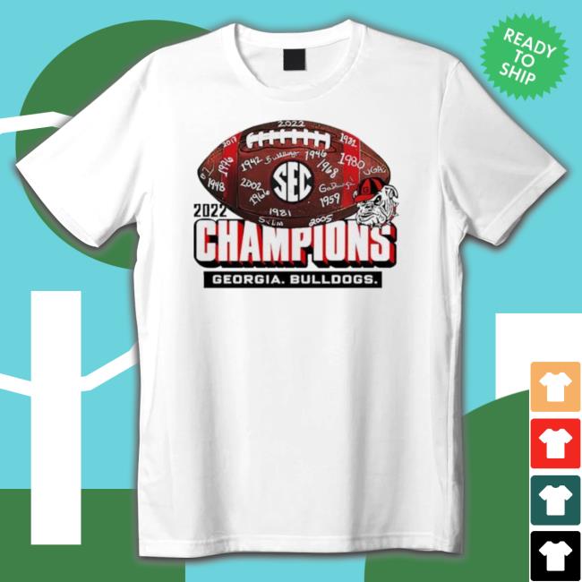 Georgia Bulldogs 2022 Sec Champs Football shirt